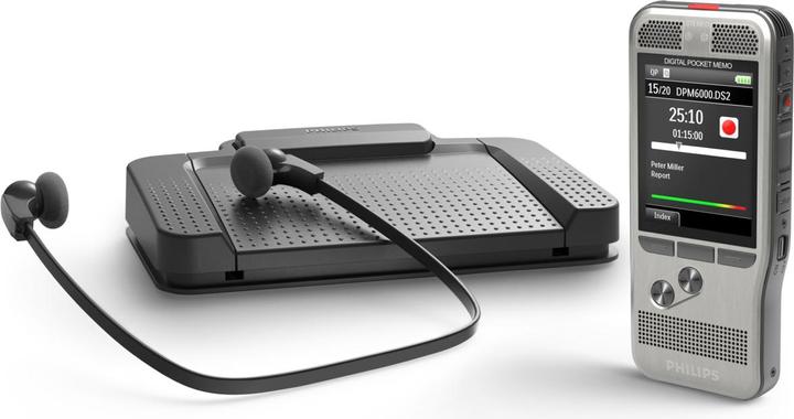 Actual product image Philips Pocket Memo DPM6700 dictation and playback set