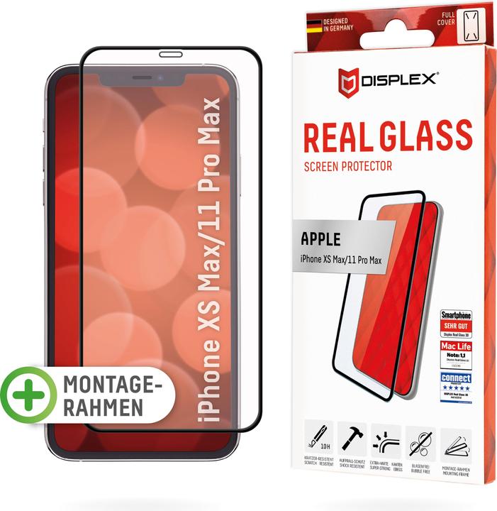 Produktbild Displex Real Glass, Full Cover Panzerglas (1 Stück, Apple iPhone XS Max, Apple iPhone 11 Pro Max)