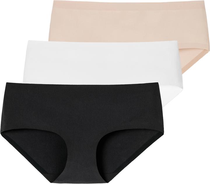 Actual product image Schiesser 3 Pack Invisible Cotton Seamless Panty (42, XL, pack of 3)