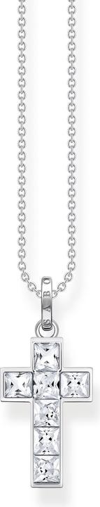 Image du produit Thomas Sabo Collier Croix avec pierres blanches argent (Argent 925, 40 - 45 cm)