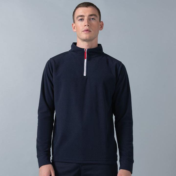 Actual product image Finden & Hales Fleece top with zip at the collar long sleeves (XS)