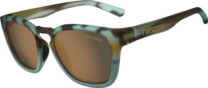 Actual product image MGA Tifosi Grin Polarised Matte Blue Turtle Glasses (1 Glass Brown 15.4% Light Transmission) (New)
