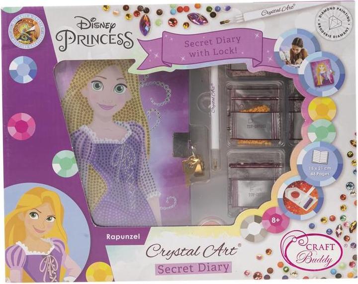 Produktbild Craft Buddy Rapunzel, Crystal Art Tagebuch