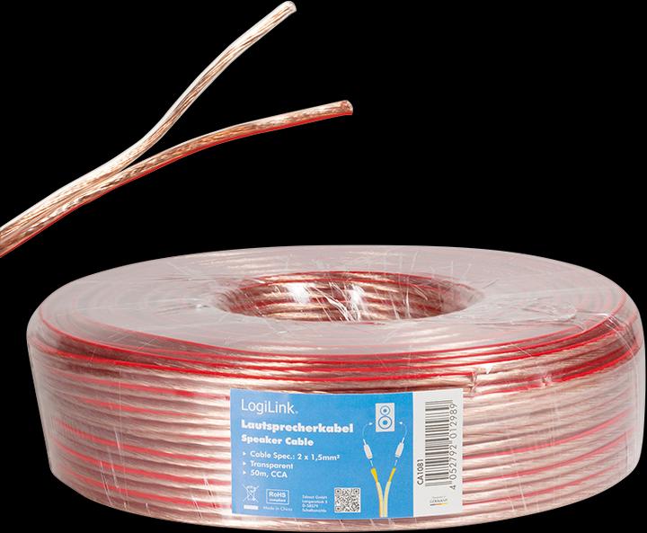Actual product image LogiLink CA Speaker cable (50 m, 1.50 mm²)