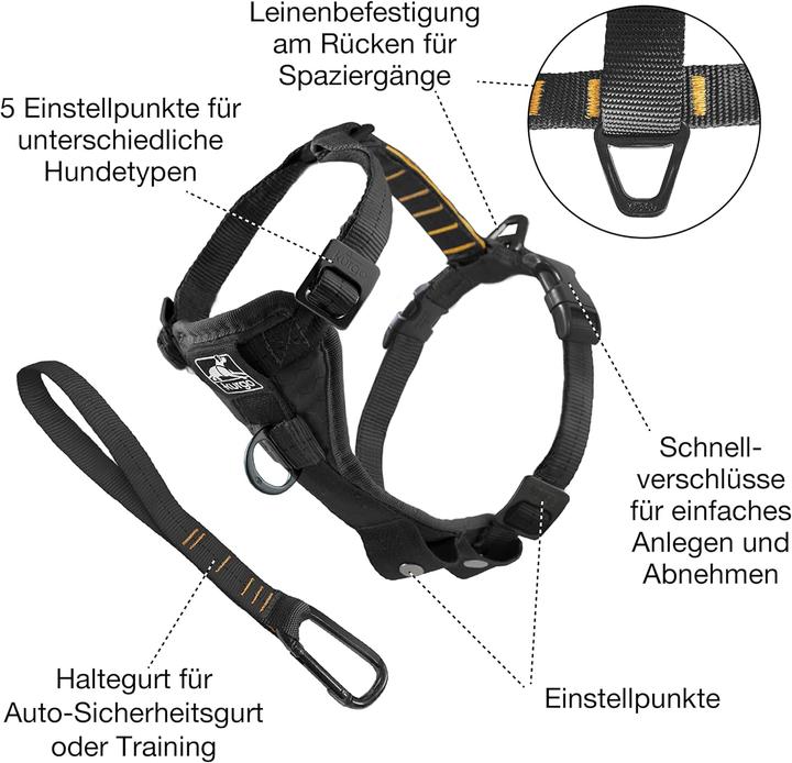 Immagine prodotto Kurgo Tru-Fit Smart Harness (S, Cane, Passeggiare, Sport cane, Jogging, Generale)