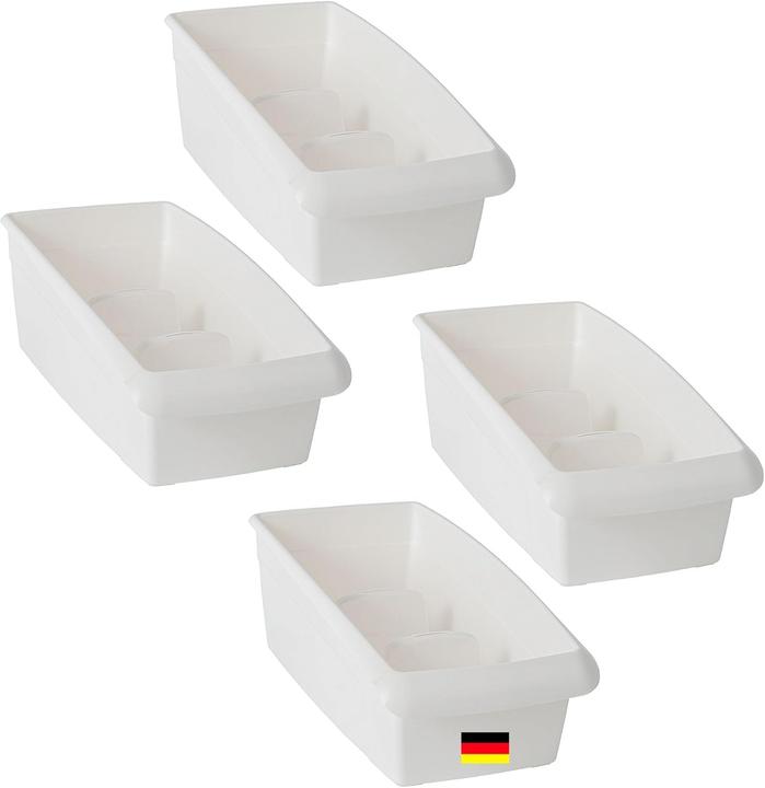 Image du produit Novaliv Boîte à soupe 4pcs Economy Set Tiroir Organisateur Cuisine - 25 x 16 cm BLANC Stockage d'épices