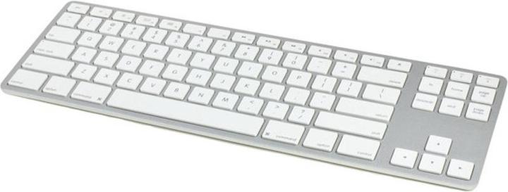 Produktbild Matias Wireless Keyboard US QWERTY ohne Numpad für MacBook Silver (FK408BTS) (Eng. Int., Kabellos)