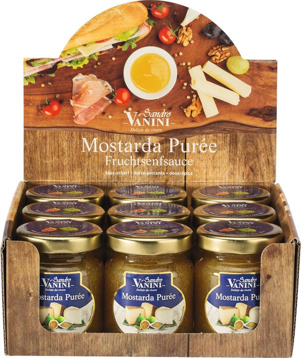 Actual product image Sandro Vanini Mostarda Purée Figs Counter Plate 9x60ml 630g (1350 g)