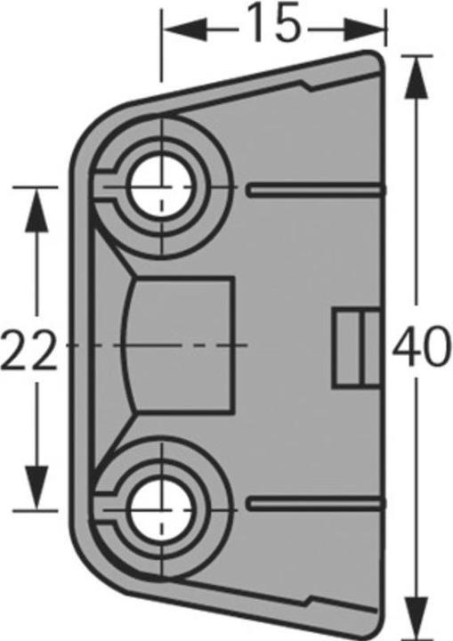 Image du produit Hettich Ferrure d'assemblage trapézoïdale TZ 4 (Raccords d'angle, 1 pcs)