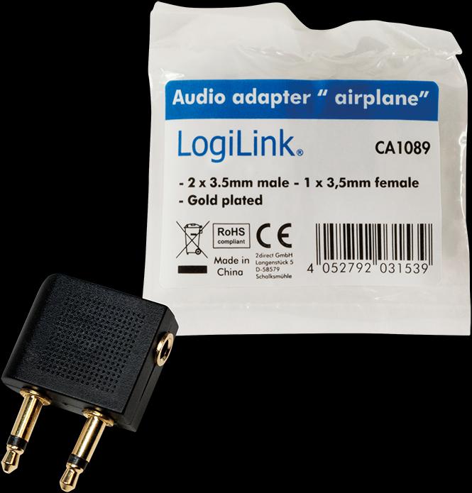 Actual product image LogiLink Aircraft adapter (Jack adapter)