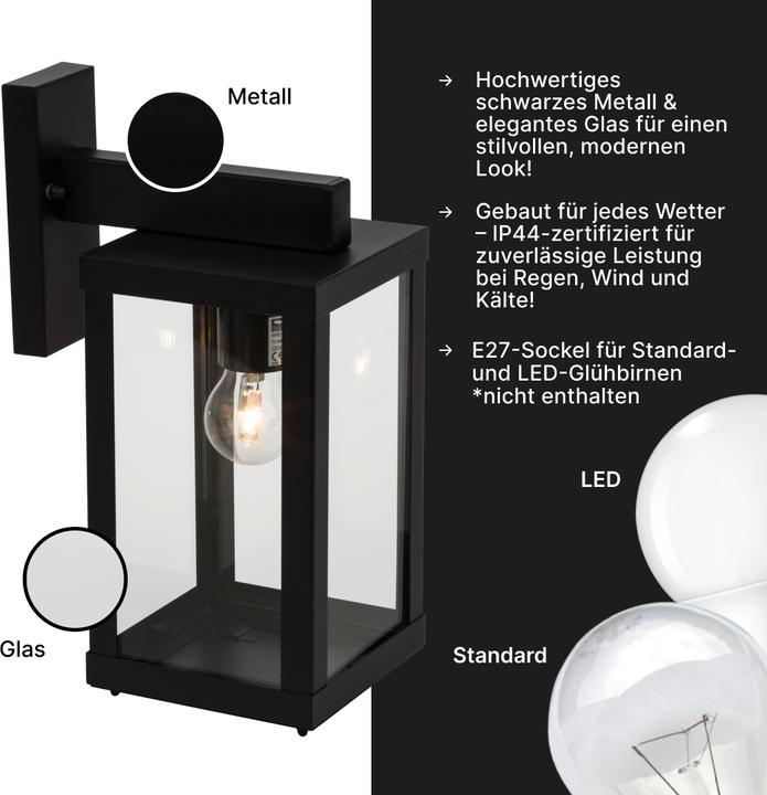 Immagine prodotto Brilliant Applique da esterno Gaia (E27, IP44)