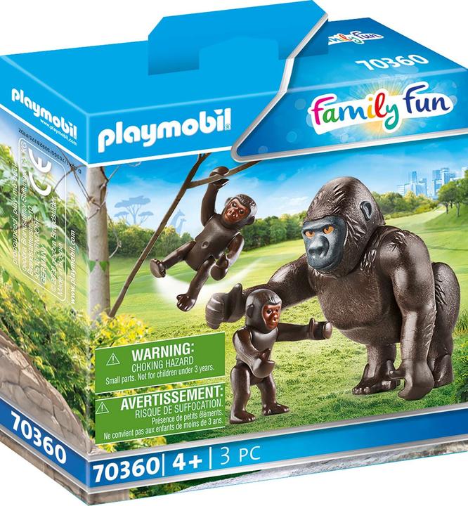 Produktbild Playmobil Gorilla mit Babys (70360, Playmobil Family Fun)