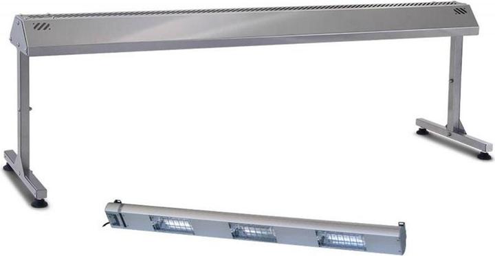 Steinbach Supporto in acciaio inox con lampada termica in vetro al quarzo 120cm