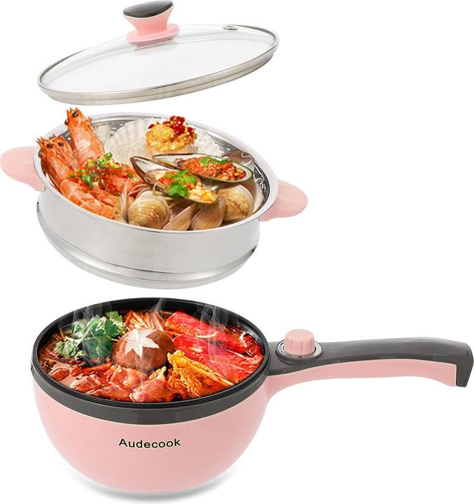 Produktbild Audecook Elektropfanne (Kochtopf, Dampfkochtopf, Bratpfanne, Bräter + Schmortopf, Edelstahl)