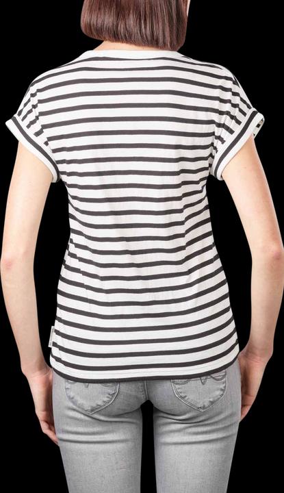 Produktbild Marc O'Polo Deep Round Neck T-Shirt Short Sleeve Multi/Black (XS)