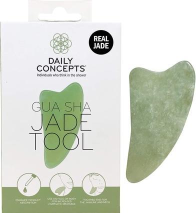 Daily Concepts Jade Gua Sha Facial Tool - Facial Massage Aid 1 pc -