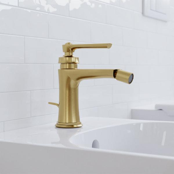 Actual product image Steinberg Series 350 bidet faucet, with drain set, projection 130mm, 0