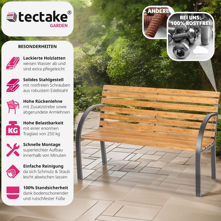 Actual product image tectake Garden bench Micha
