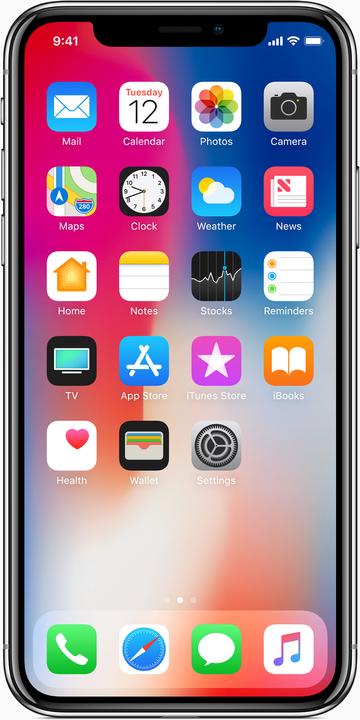 Actual product image Apple iPhone X (64 GB, Space Grey, 5.80", 12 Mpx, Single SIM)