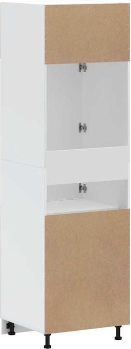 Produktbild VidaXL Küchenschrank Lucca Hochglanz-Weiss Holzwerkstoff hoher Küchenschrank (60 x 57 x 207 cm)