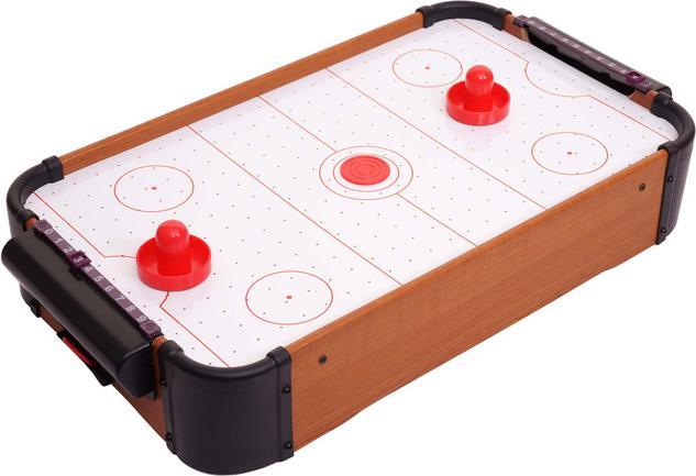 Produktbild Mendler Mini Air Hockey, Tischspiel Lufthockey inklusive Zubehör, Holz 56x30x10cm