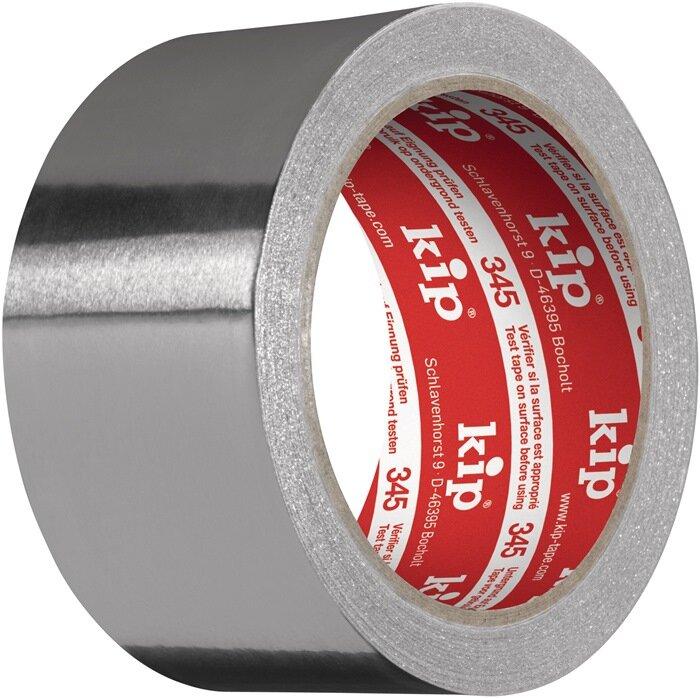 Kip Aluminiumklebeband 345 mit Liner Länge 50 m Breite 50 mm (50 mm)