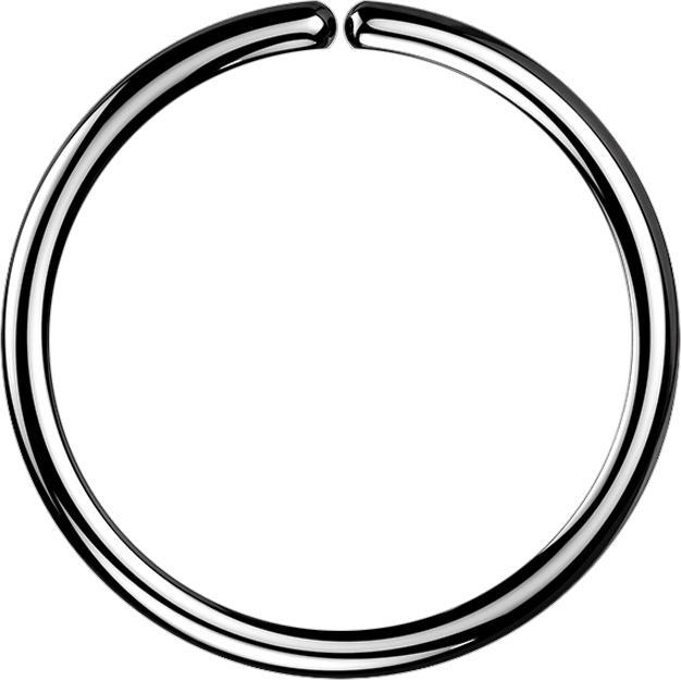 Produktbild Star Piercing Micro Piercing Ring schwarz (ohne Messing, Titan G23)