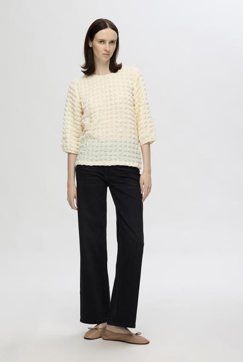 Image du produit Selected Femme Haut texturé avec manches 3/4 (XS)