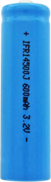 Produktbild Solar Akku IFR 14500 AA, Akku mit Kopf ungeschützt (1 Stk., AA, 600 mAh)