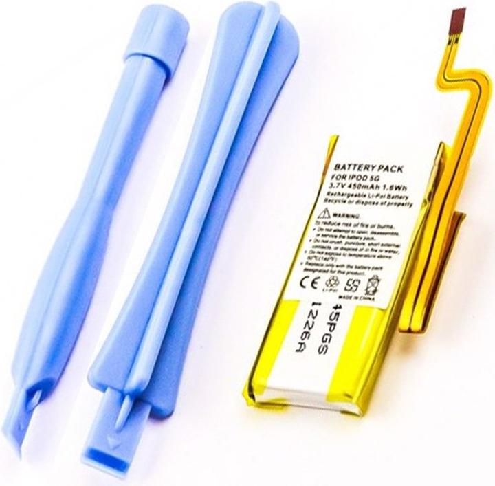 Actual product image AccuCell Battery iPod 5G 30GB 616-0230, EC008-2 (1 pcs., Device specific, 450 mAh)