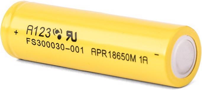 Immagine prodotto AccuCell Batteria A123 APR18650M1-A, batteria LiFePo4 (18650, 1100 mAh)