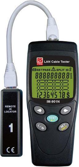 Produktbild Rs Pro TM-901N Netzwerktester, Kabelprüfgerät, Cat5, Cat6, RJ45, RJ45
