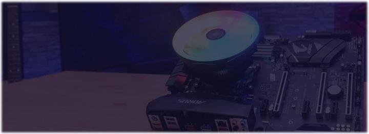 Actual product image AeroCool Core Plus ARGB PWM 4P/12cm Intel/AMD (83 mm)