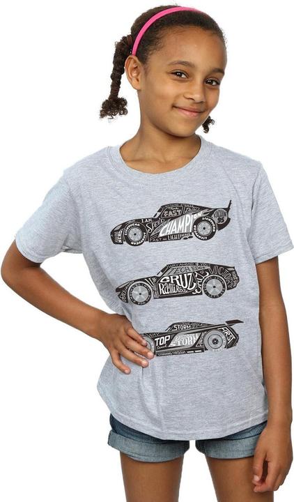 Image du produit Disney - T-shirt CARS TEXT RACERS - Fille (140, 146)