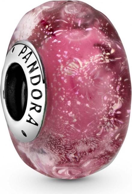 Produktbild Pandora Wavy Fancy Pink Charms/Beads (Silber 925, Muranoglas)