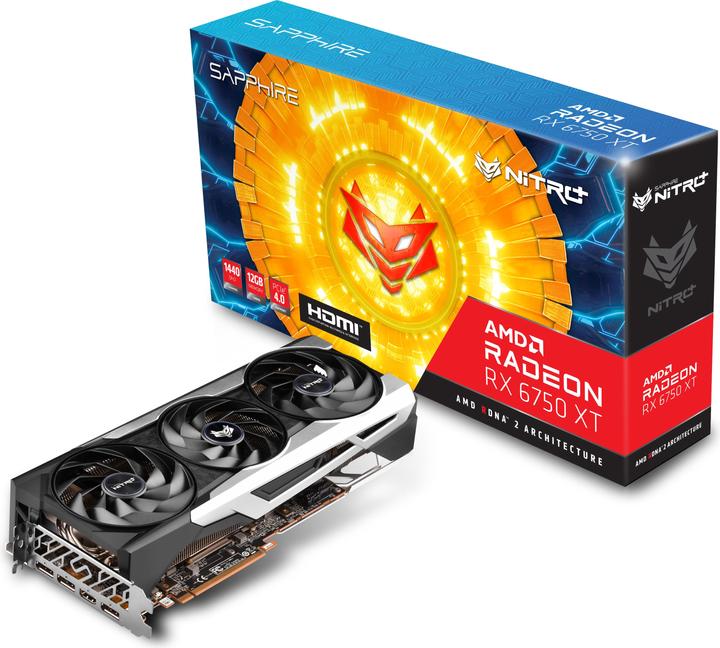 Actual product image Sapphire Radeon RX6750XT Gaming OC Nitro+ (12 GB)