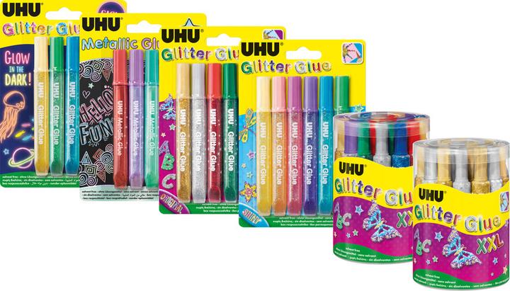 Immagine prodotto UHU Colla glitter in stick (107 g, 10 ml)