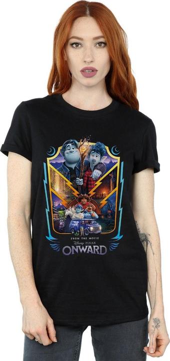 Immagine prodotto Disney Onward Group Crest Maglietta Ampia Donna (3XL)