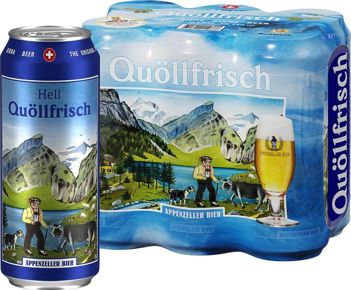 Appenzeller Bier Appenzeller Quöllfrisch Lager (6 x 50 cl)