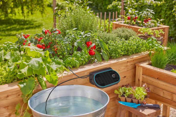 Produktbild Gardena Solar-Bewässerung AquaBloom L Set (Tropfbewässerung Set)