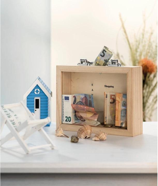 Immagine prodotto Glorex Cassa di risparmio, legno (5,5 x 16 x 22 cm)