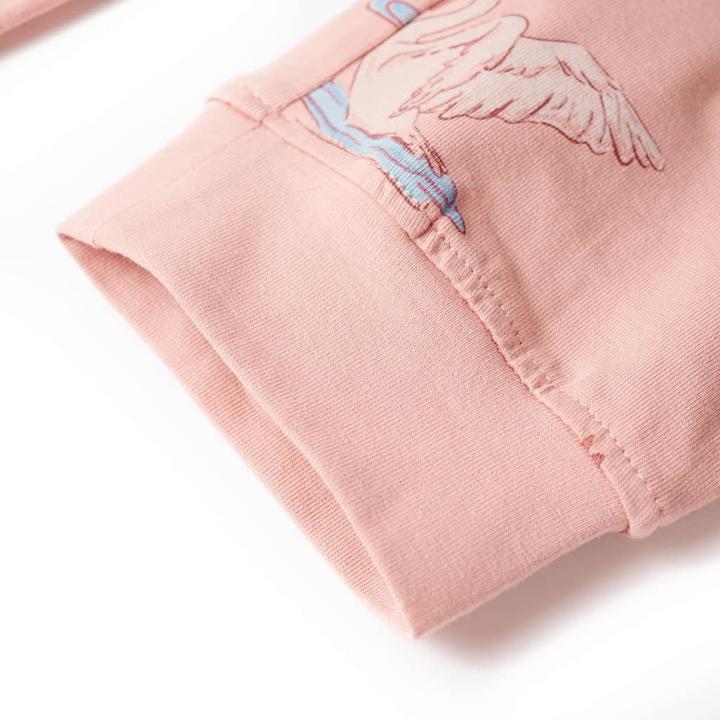 Image du produit VidaXL Pyjama enfant manches longues rose clair 104,Matériau : 95 (104)