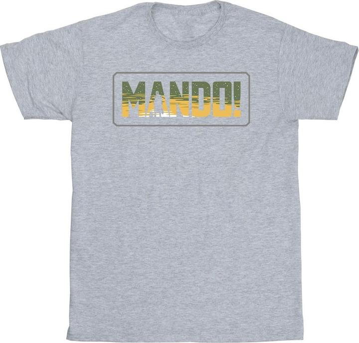 Actual product image Star Wars Mens The Mandalorian Mando Cutout T-Shirt (XL)