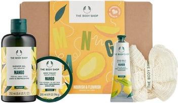 Actual product image Body Shop Mango Shower Gel 250ml, Mango Body Yogurt 200ml, Body Scrubber (250 ml)