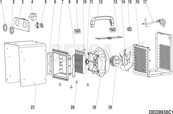 Dedra Thermostat YT-WN16 T250 16A 250V