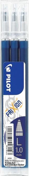 Immagine prodotto Pilot Ricarica per rullo d'inchiostro FriXion Ball 0,5 mm blu-nero 3 pezzi/confezione. (Mine di ricambio, Nero, 0.50 mm)