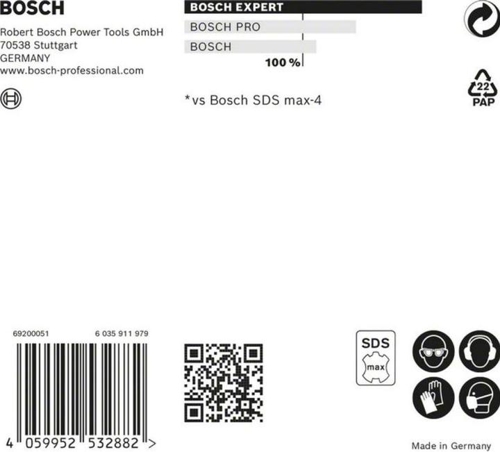 Produktbild Bosch Professional Zubehör EXPERT SDS max-8X Hammerbohrer, 16 x 200 x 340 mm (16,0 mm)