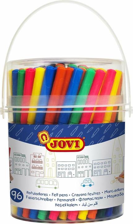 Actual product image Jovi Thin felt tip pens in round box (Multicoloured, 1 x)