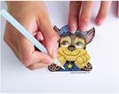 Actual product image Diamond Dotz DOTZIES® Original Diamond Painting Set Paw Patrol with 6 motifs: 3 pictures 15x15cm, 3 stickers /