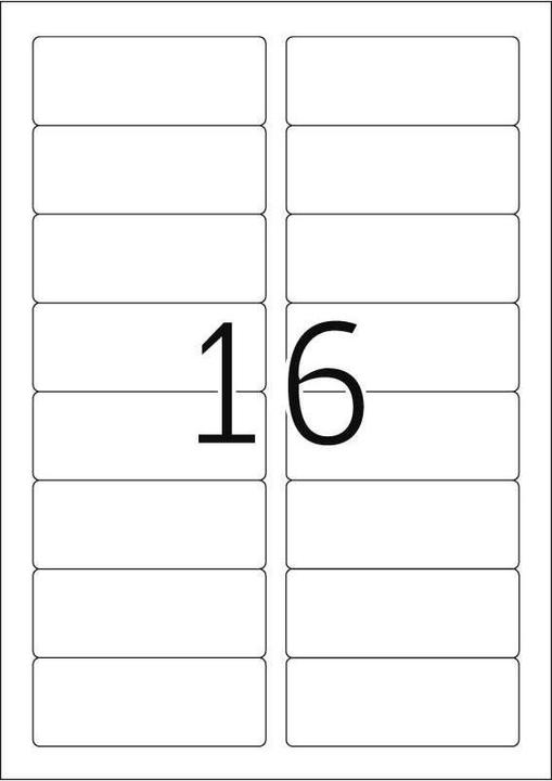 Actual product image Herma A4 removable name labels